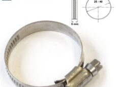 Slangklem 9mm RVS 25x40mm Per Stuk Bollard