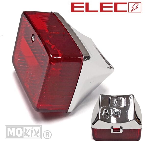 Achterlicht Puch Maxi Klein Model Chroom/Rood