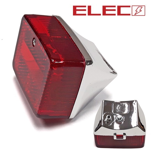 Achterlicht Puch Maxi Klein Model Chroom/Rood