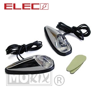 RAW-BOL Perl Opbouw LED Chroom/Blank SET