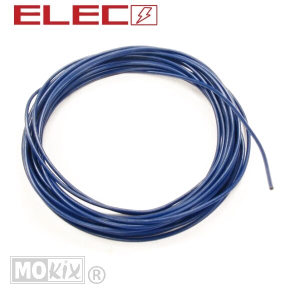 Lichtsnoer UNI 5mtr 0.5mm2 Blauw