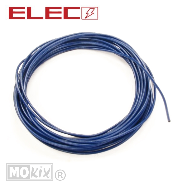 Lichtsnoer UNI 5mtr 0.5mm2 Blauw