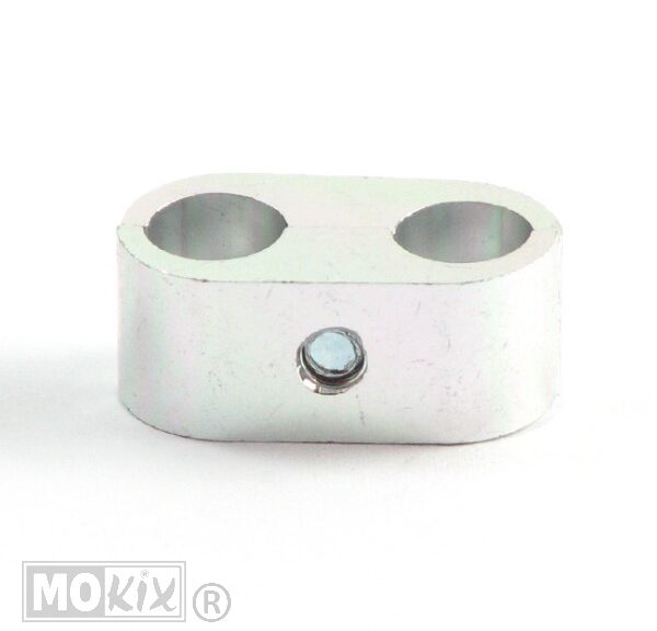 Connector 2 Kabels ALU Zilver Supertec