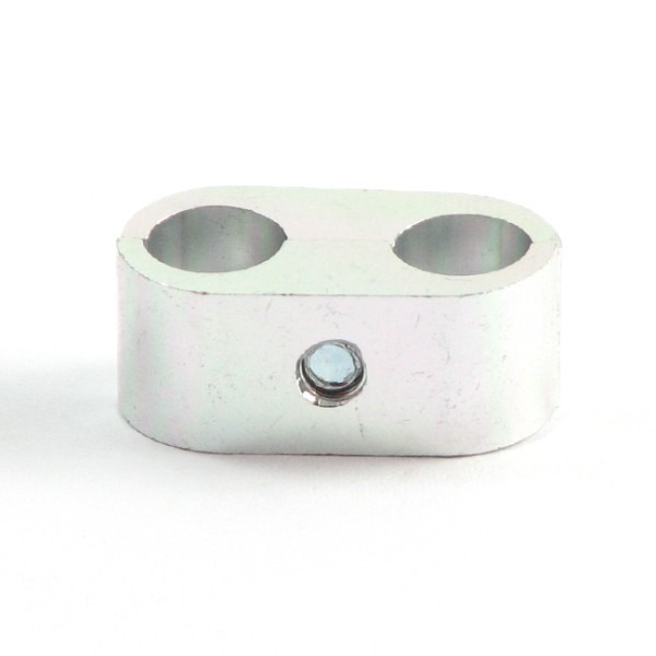 Connector 2 Kabels ALU Zilver Supertec