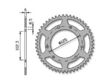 Achtertandwiel DER DRD RAC R50 420 102.3mm 6g 48t - IGM