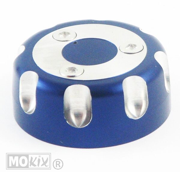 Tankdop Derbi Senda-R Geanodiseerd Blauw - Supertec