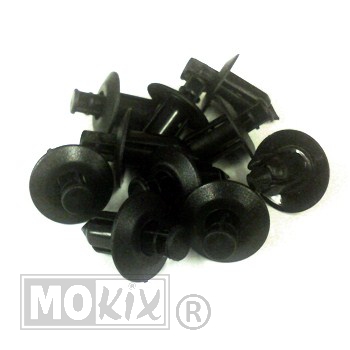 Clavo Garrapata Plástico Negro 8.0mm 10 piezas