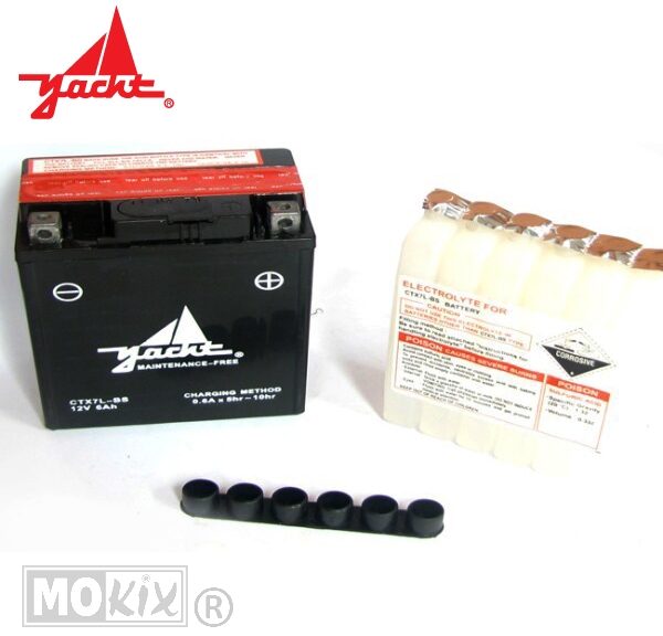 Accu CTX 7L-BS (YTX 7L-BS) 113x70x130 Yacht