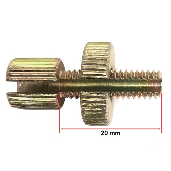 Kabelstelbout M6 MET Gleuf 20mm - Bollard