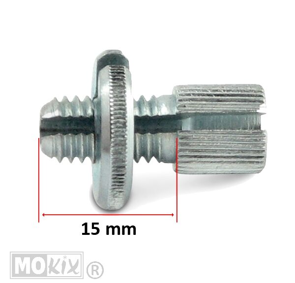 Kabelstelbout M8 MET Gleuf 15mm - Bollard