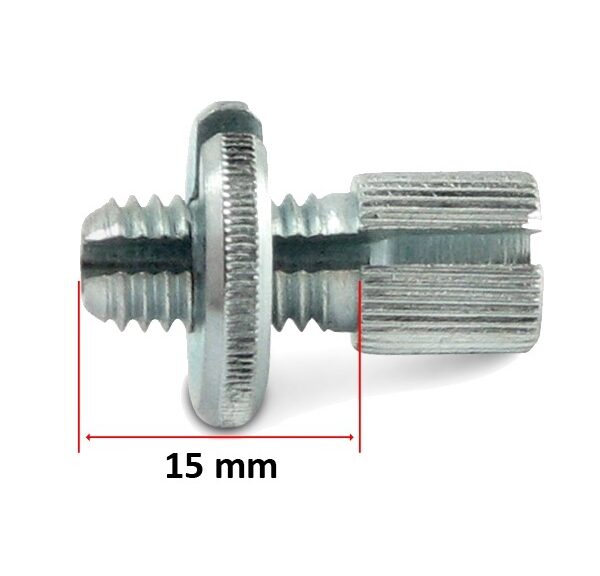 Kabelstelbout M8 MET Gleuf 15mm - Bollard