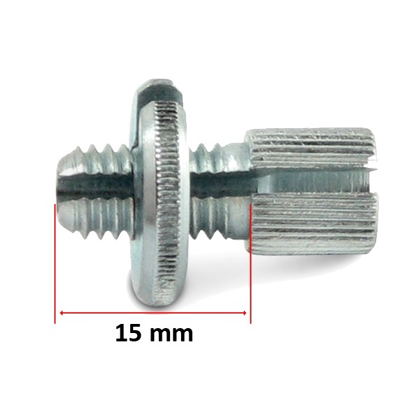 Kabelstelbout M8 MET Gleuf 15mm - Bollard