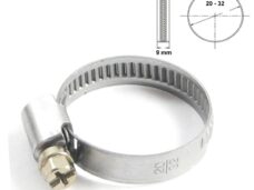 Slangklem  9mm RVS 20x32mm Per Stuk