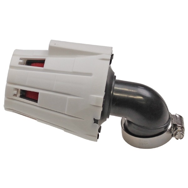 Powerfilter WIT/Rood Haaks 90° 35mm - Supertec