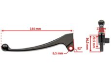 Hevel REM China 4T GY6 Scooter Zwart Links - MKX