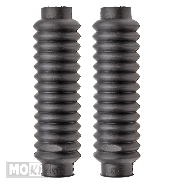 Voorvorkrubber Kreidler Zwart 19cm Set - Supertec