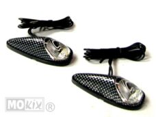 RAW-BOL Perl Opbouw LED Carbon/Blank SET Elec