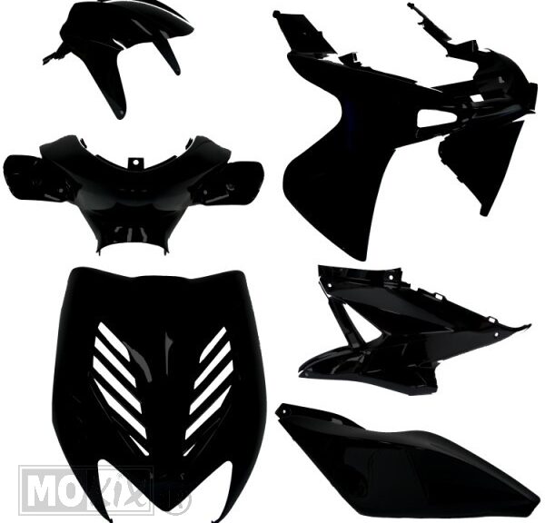 Plaatwerk KIT Yamaha Aerox Tuning MAT Zwart - MKX
