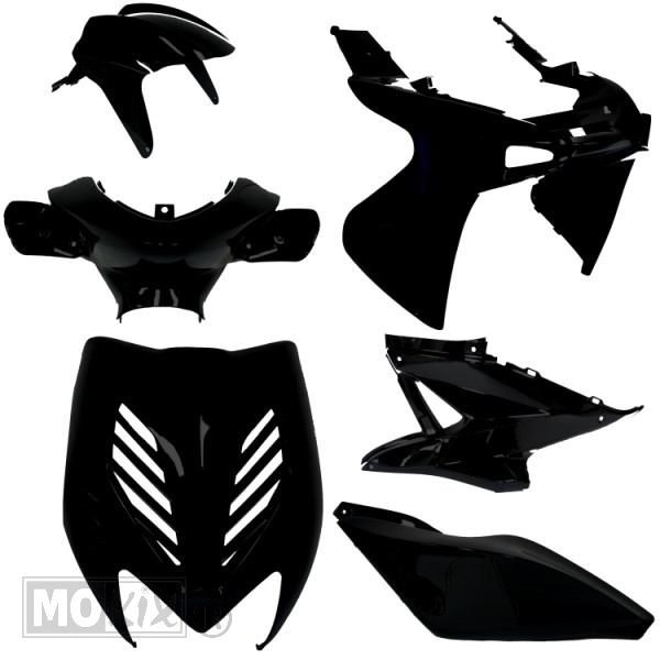 Plaatwerk KIT Yamaha Aerox Tuning MAT Zwart - MKX