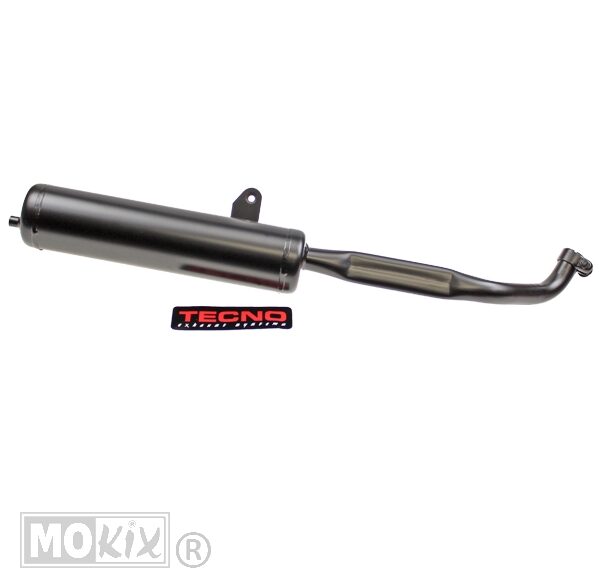 Uitlaat Vespa Ciao 22mm ORG Model Snel Zwart Tecno