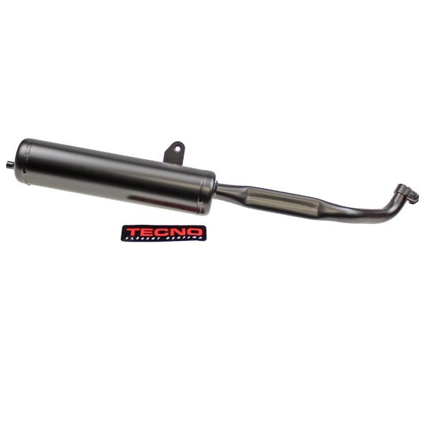 Uitlaat Vespa Ciao 22mm ORG Model Snel Zwart Tecno