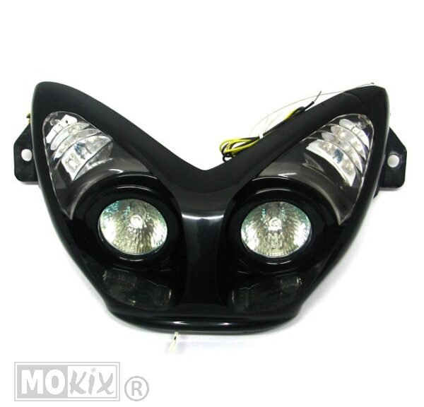 Yamaha Aerox LED RAW-strålkastare svart