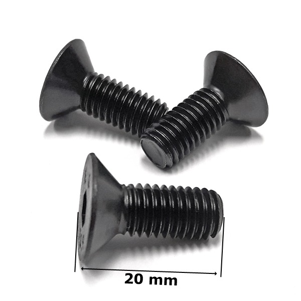 Remschijf Verzonken-Bout M8x20mm Zwart (3) - Bollard
