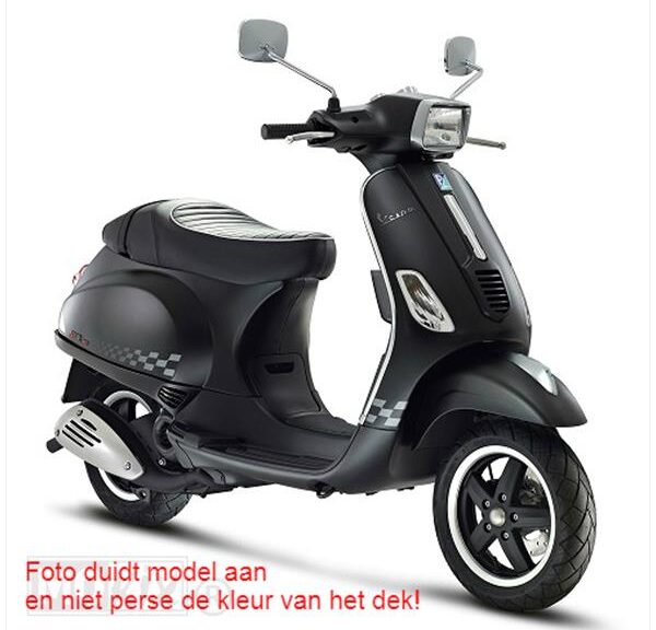 Buddy DEK Piaggio Vespa S Cobra Zwart/WIT Xtreme