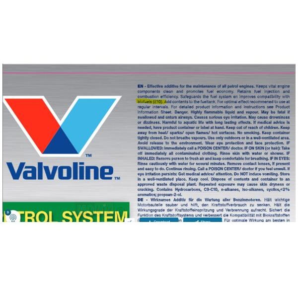 Petrol Systeem Protector Valvoline 300ml