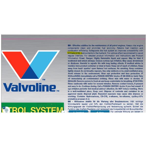 Petrol Systeem Protector Valvoline 300ml
