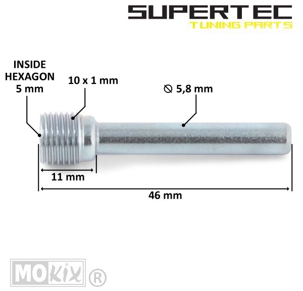 Remklauw Stift Piaggio Runner/FLY - Supertec