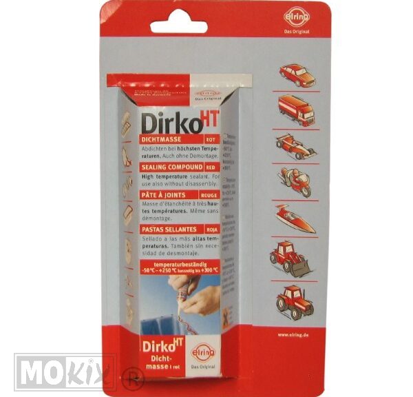 Pakking Vloeibaar Dirko HT Rood 90gr