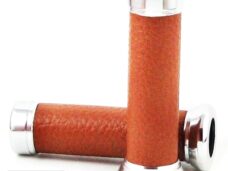 Grips Retro Brown Leather 130mm