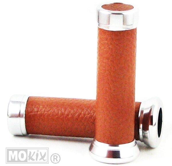 Handvatten Retro Bruin Leer 130mm