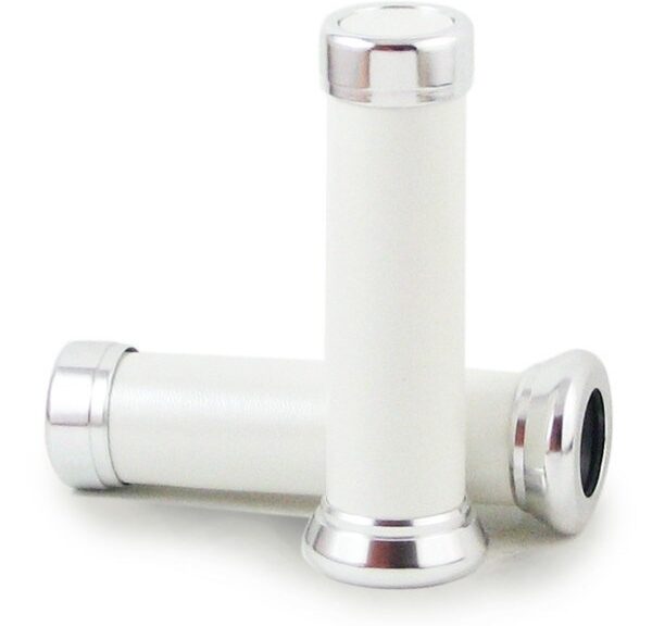 Handvatten Retro WIT Leer 130mm