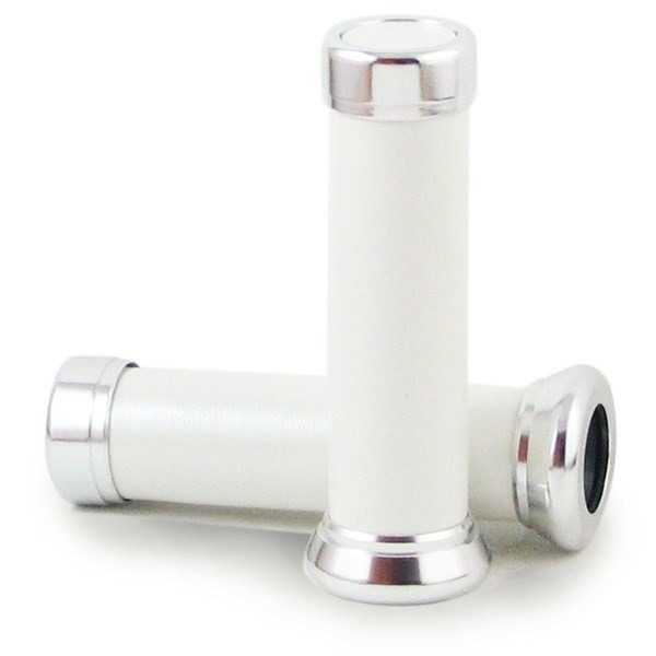 Handvatten Retro WIT Leer 130mm