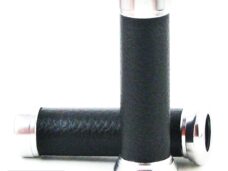 Handvatten Retro Zwart Leer 130mm