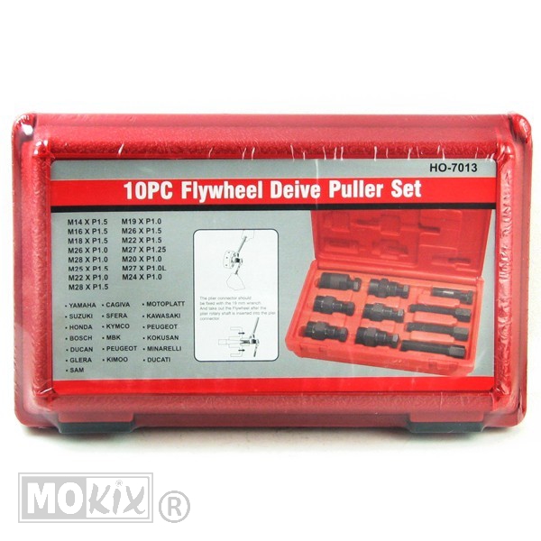 Vliegwieltrekkerset 10delig Ttoolz