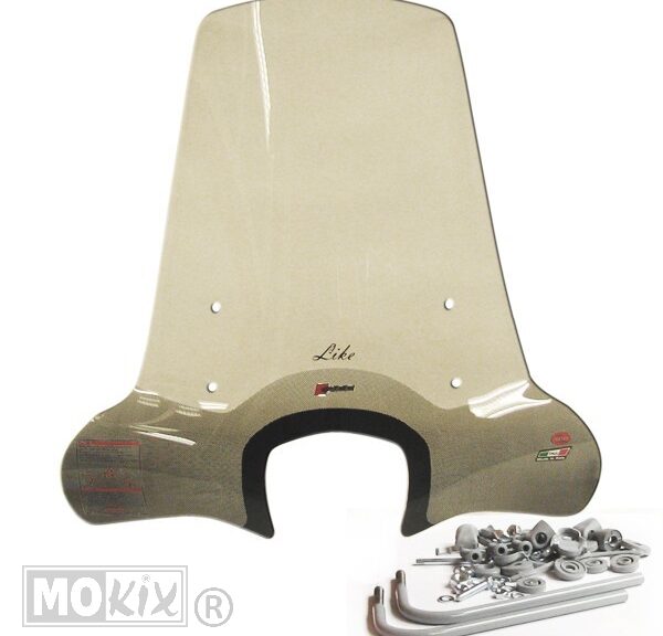 Para-brisa Faco H680 grande, semelhante ao Kymco LX 50-200i.