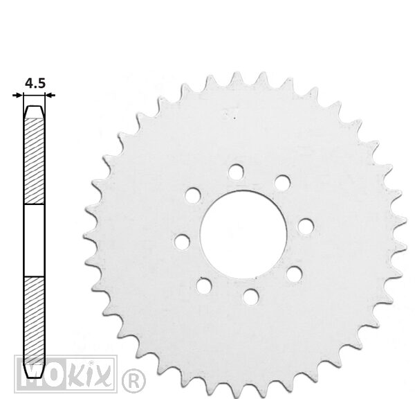 Achtertandwiel Tomos A35/A3 UNI 42.5mm 8 Gats 37t - IGM