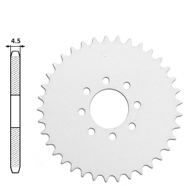 Achtertandwiel Tomos A35/A3 UNI 42.5mm 8 Gats 37t - IGM
