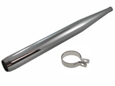 Uitlaat Zundapp Fluit 60x26mm Chroom