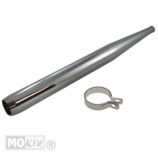 Uitlaat Zundapp Fluit 60x26mm Chroom