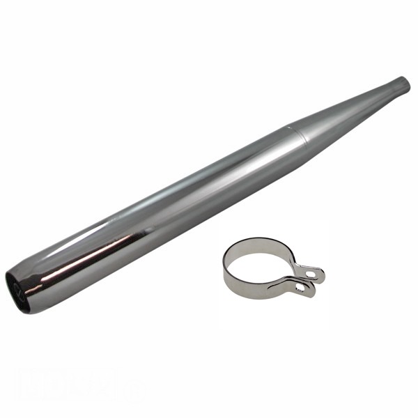 Uitlaat Zundapp Fluit 60x26mm Chroom