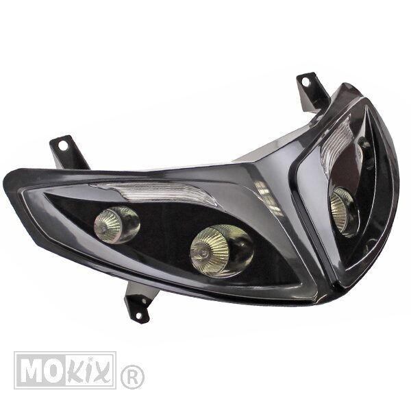 Koplamp Peugeot Speedfight 2 Zwart +LED H4