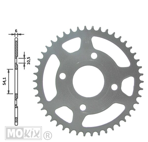 Achtertandwiel Yamaha TZR (420) 54.1mm 4g 47t IGM