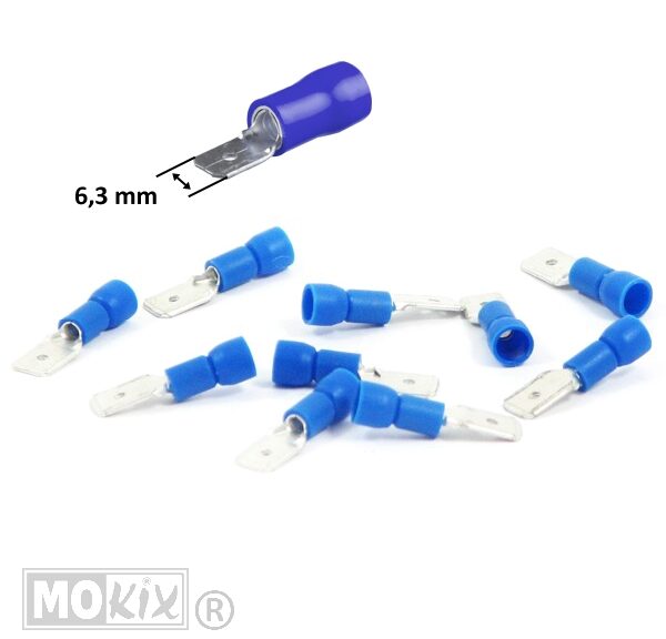 Schuifstekker Plat MAN ISO 6.3 X 0.8mm Rood (10)