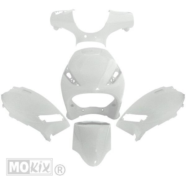 Plaatwerk KIT Piaggio ZIP00 AC (5) WIT" - MKX