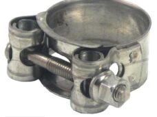 Uitlaatklem Bocht 29-31mm (20mm) M6 RVS - Silex