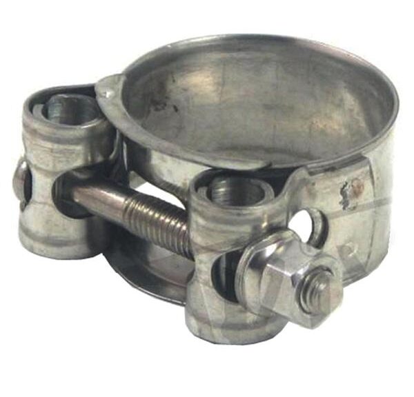 Uitlaatklem Bocht 29-31mm (20mm) M6 RVS - Silex